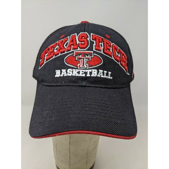 Texas Tech Red Raiders Basketball NCAA Hat Embroidered Zephyr Strapback Black - Picture 2 of 12